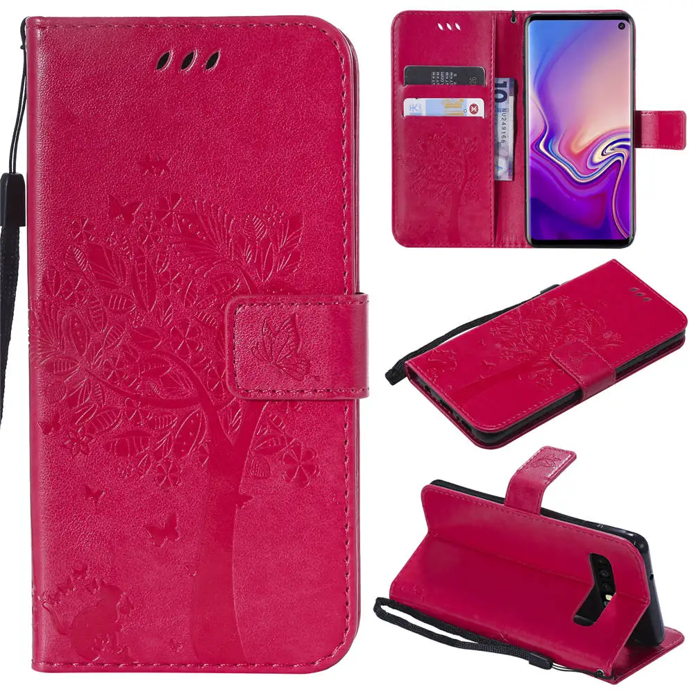 18 3D кожаный чехол для samsung Galaxy S10 S10E S9 S8 Plus, чехол-книжка с бумажником, чехол для телефона s для samsung Galaxy S8 S9 S10 Plus, чехол - Цвет: 18