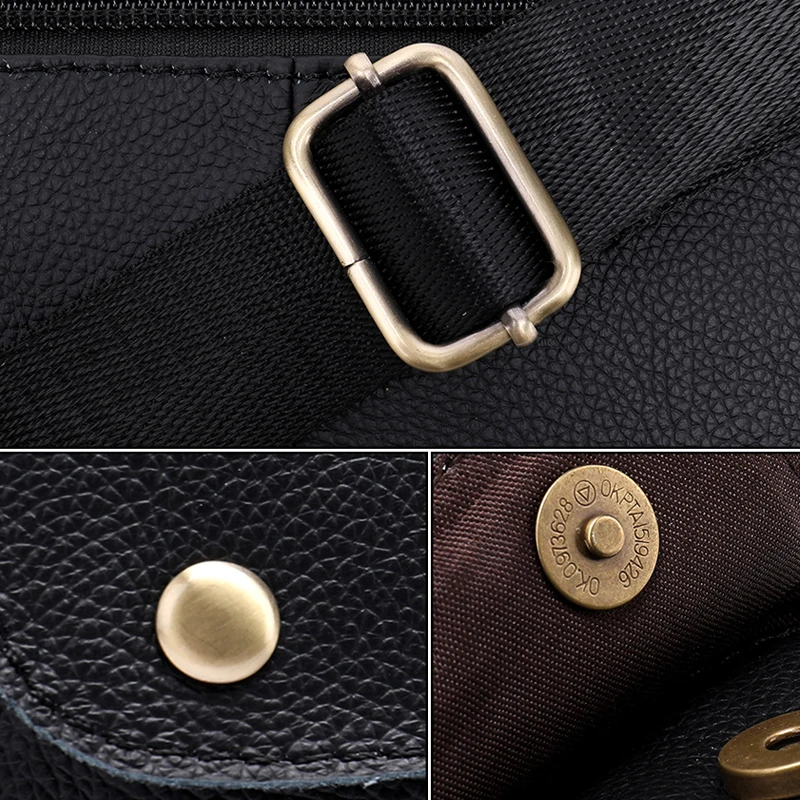 WESTAL поясная сумка из натуральной кожи для мужчин messenger fanny pack кожаная через плечо