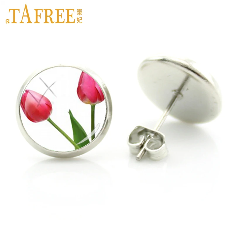 Модные женские подвески TAFREE в виде цветов тюльпана для свадебвечерние украшения