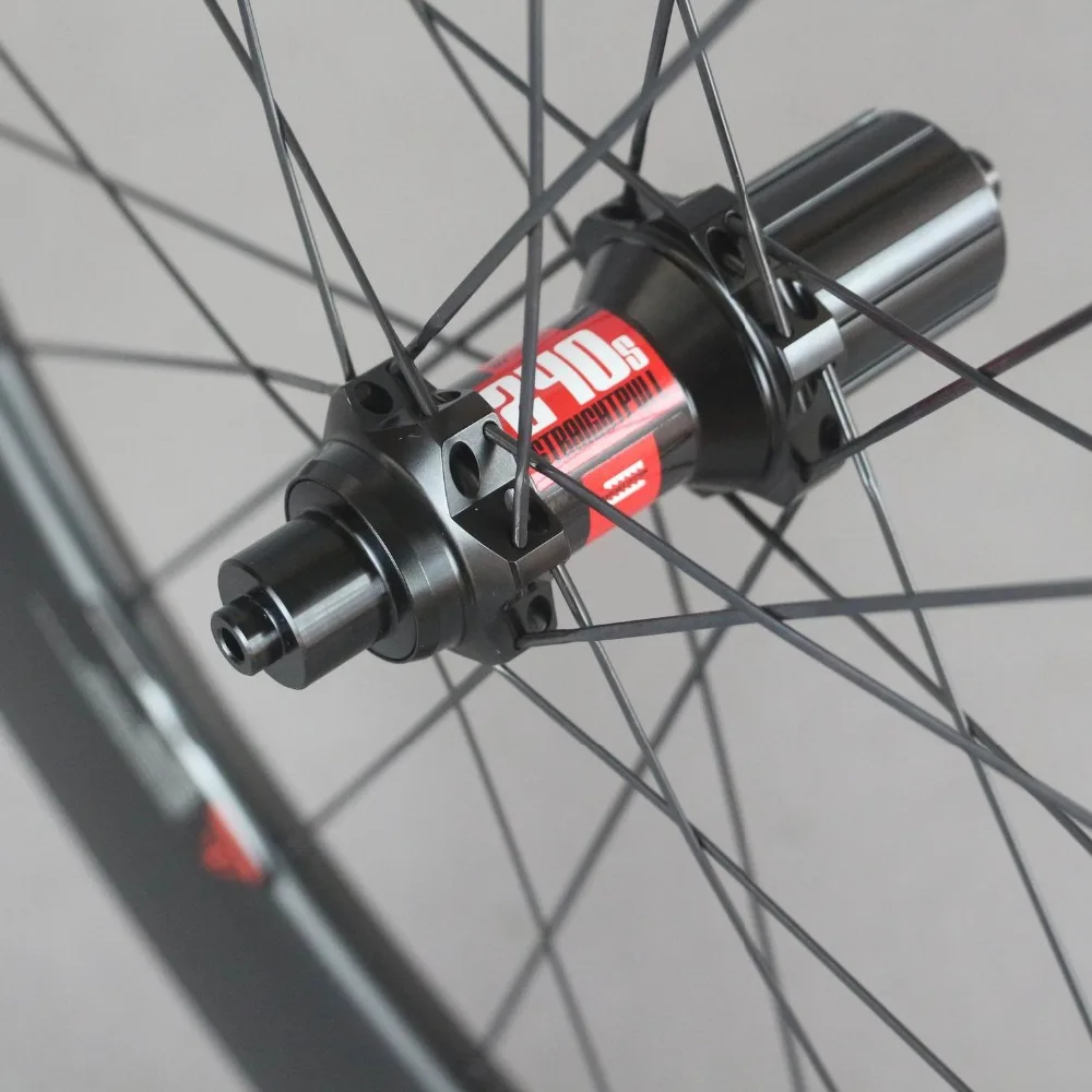 Aero карбоновые велосипедные колеса трубчатый довод бескамерный обод дорожный