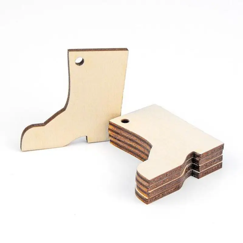 Набор из 50 шт. мини деревянные ботинки в форме сапог подарок сделай сам ярлык без