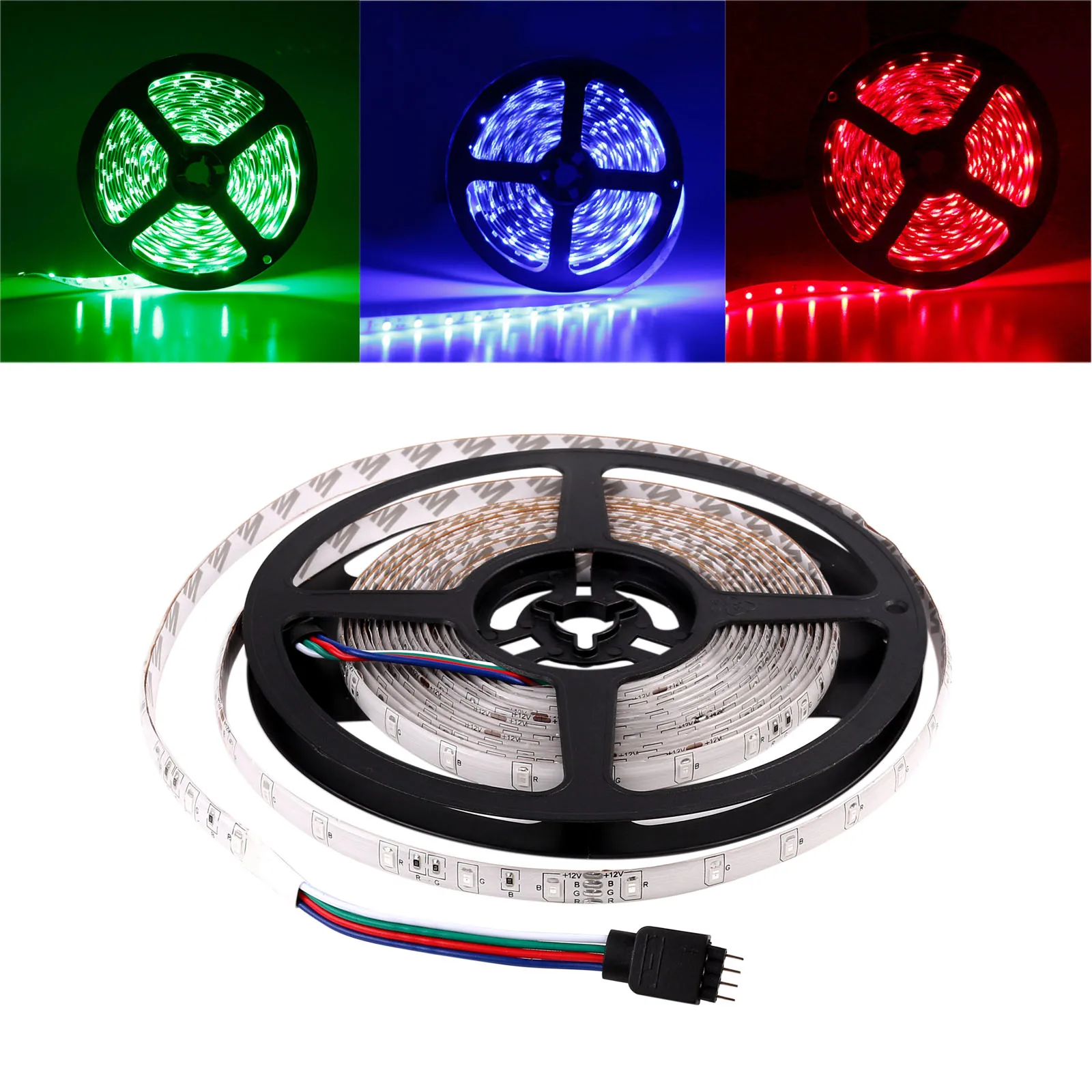 Светодиодная лента 5 м 3528 SMD 12 В постоянного тока 60 светодиодов/м декоративная