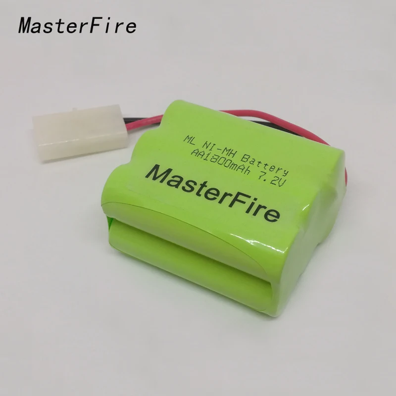 

MasterFire Original Ni-MH 7.2V 6x AA 1800mAh Ni-MH Battery Cell Rechargeable Batteries Pack With Plugs