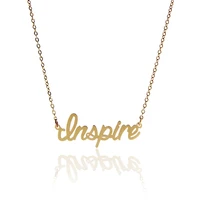 aoloshow letter necklace women inspire statement necklace with stainless steel nameplate pendant initials necklace nl 2439