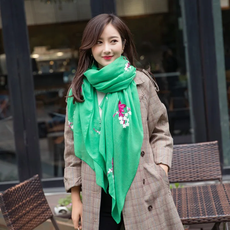 Хит 2018 Новый брендовый женский шарф весна лето шелковые шарфы шали и накидки