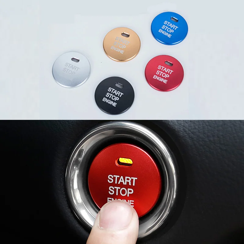 5 цветов кнопка включения двигателя аксессуары крышка для Mazda 3 BM BN 6 GJ1 GL CX3 CX 4 CX4
