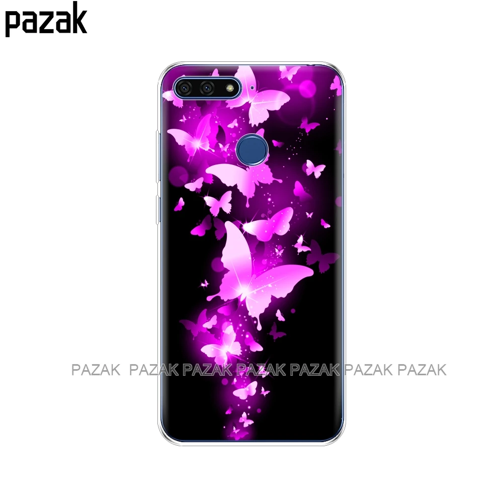 61365 Силиконовый чехол для huawei honor 7C, 5,7 дюймов, чехол мягкий, симпатичный, из ТПУ, защитный чехол для телефона huawei honor 7c Aum-L41 - Цвет: 61365