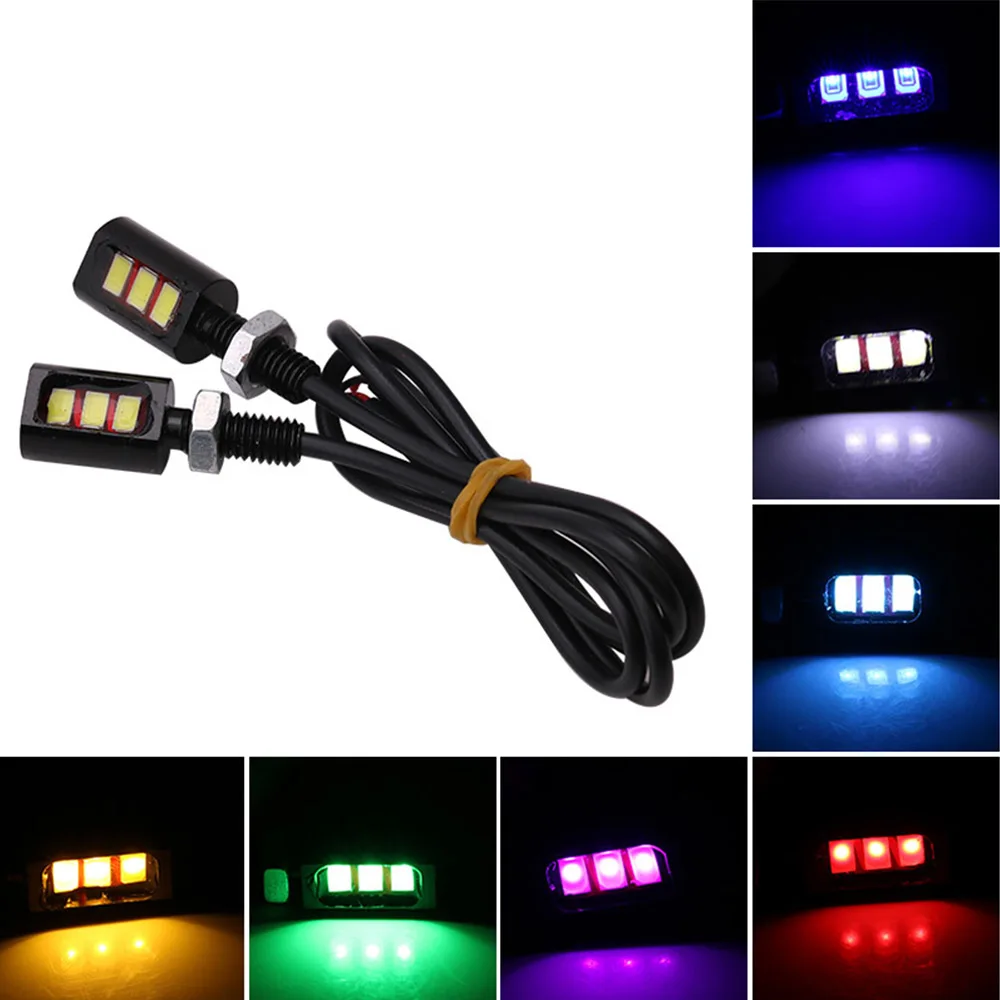 2 шт. 12V 3W болт 5630 3SMD 3 светодиодный светильник s для автомобилей мотоциклов