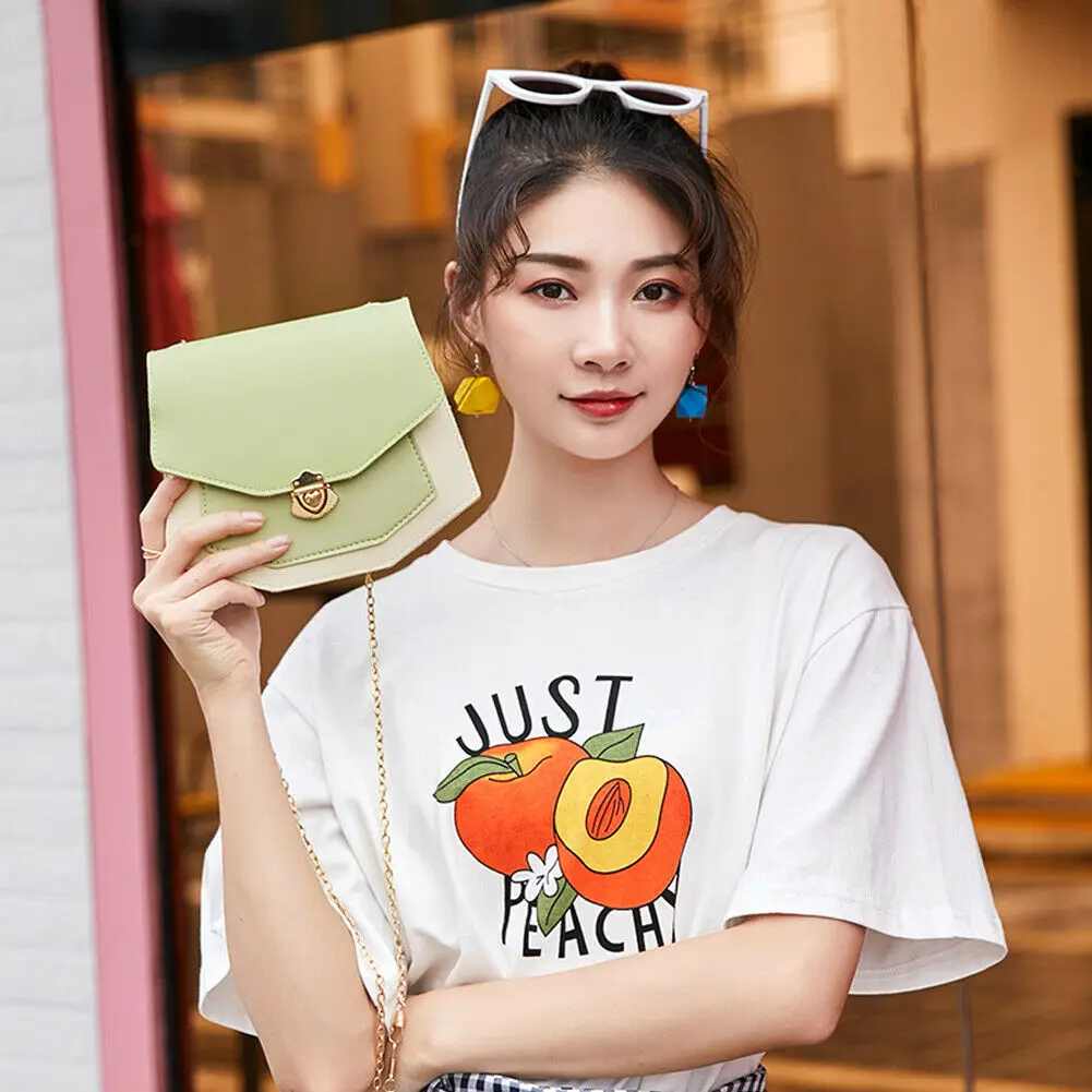 Женская сумка на цепочке из искусственной кожи через плечо тоут мессенджер с