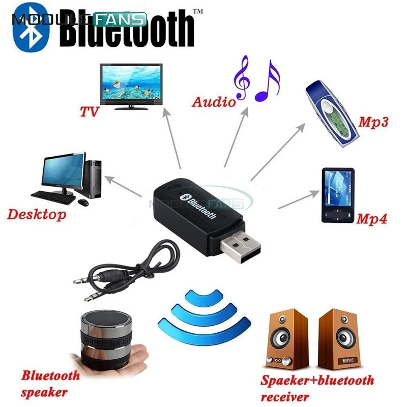 Беспроводной Bluetooth 3 5 мм AUX аудио стерео музыка домашний Автомобильный приемник