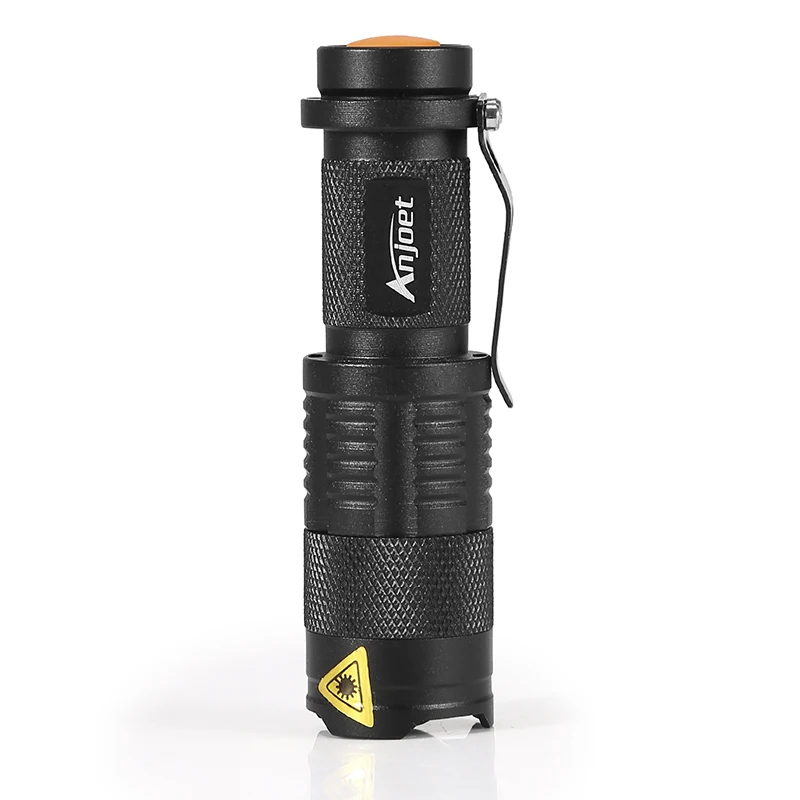 Anjoet мини ZOOMABLE 2000LM CREE Q5 ZOOM тактический флэш-светильник AA батарея или 14500 батарея мини-фонарь светильник лампа+ мини-Кобура