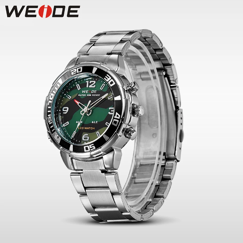 WEIDE Мужчины Мода Наручные Часы Военный Роскошные Известный Бренд мужской