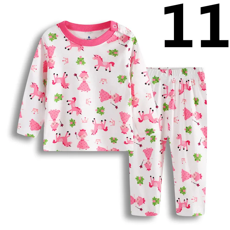 НОВЫЕ комплекты одежды для сна принцессы с лягушкой маленьких девочек пижамы