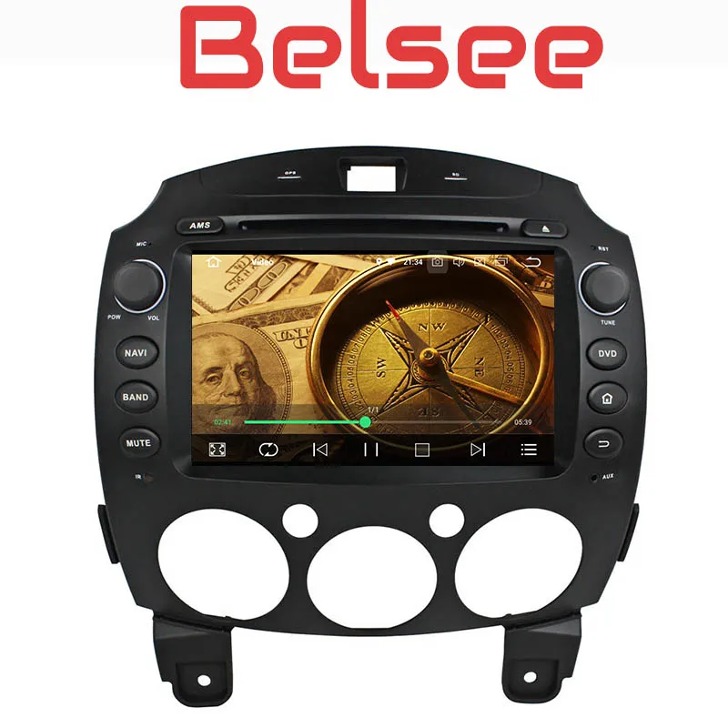 Belsee для Mazda 2 2007-2012 Стерео Android 8 0 радио 4 ГБ Core gps головное устройство Авторадио