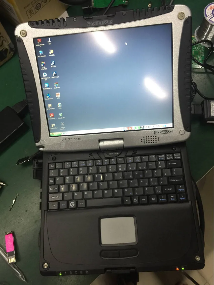 Автомобильный диагностический компьютер toughbook cf19 ноутбук сенсорный экран с