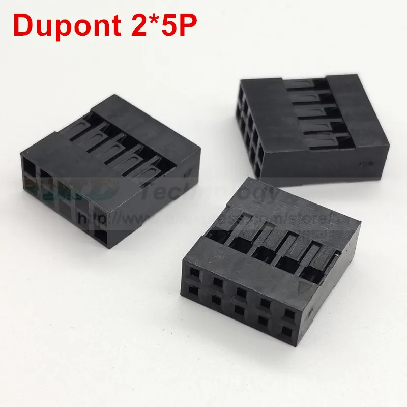 100 шт. для dupont Коннектор 4 6 8 10 12 14 16 20 pin двухрядный 2x3 pin 2,54 мм для dupont пластиковая оболочка сквозное отверстие