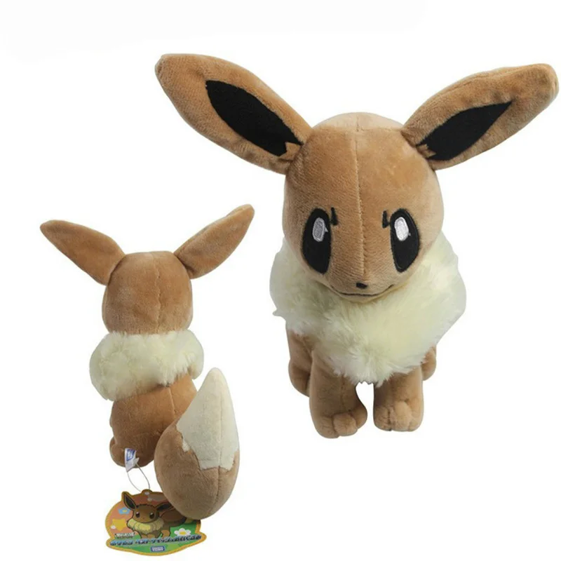 Плюшевые Umbreon Espeon Glaceon Vaporeon Eevee плюшевые игрушки Фигурки игрушки 20 см мягкие набивные из аниме Мультяшные куклы - Цвет: Eevee
