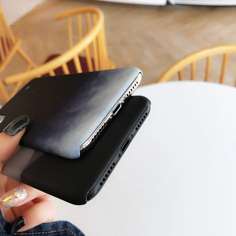 JONSNOW PC жесткий чехол для iPhone X XR XS Max чехол s звездное небо/Горный вид узор чехол для телефона для iPhone 6 6S 7 8 Plus Capa