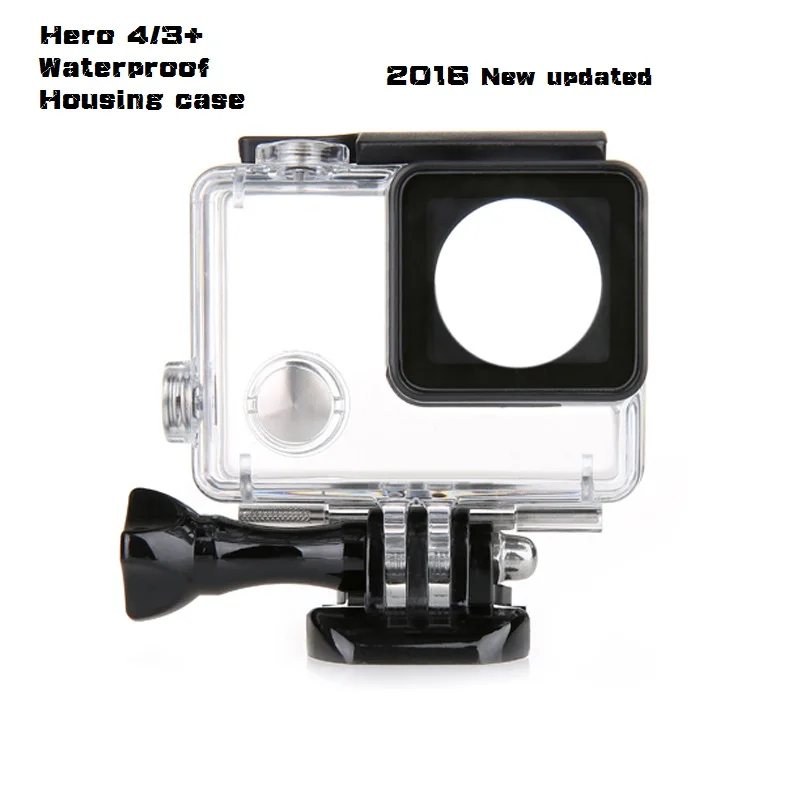 Go Pro Hero 4 Underwater Waterproof Housing Case Replacement + hero4 camera cover caps for GoPro and 3+ plus | Электроника