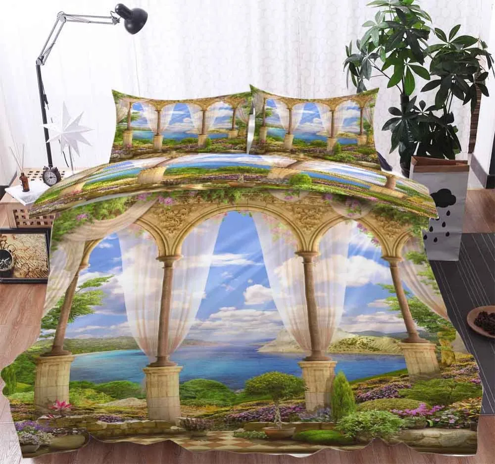 Поезд с паровозом постельные принадлежности одеяло пододеяльник набор