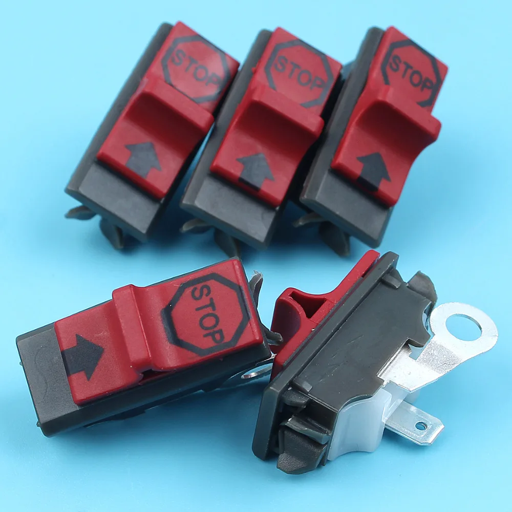 5 x комплект ПЕРЕКЛЮЧАТЕЛЯ ВКЛ ВЫКЛ для бензопилы Husqvarna 136 137 141 142 50 51 55 254 257 261 262 268 272