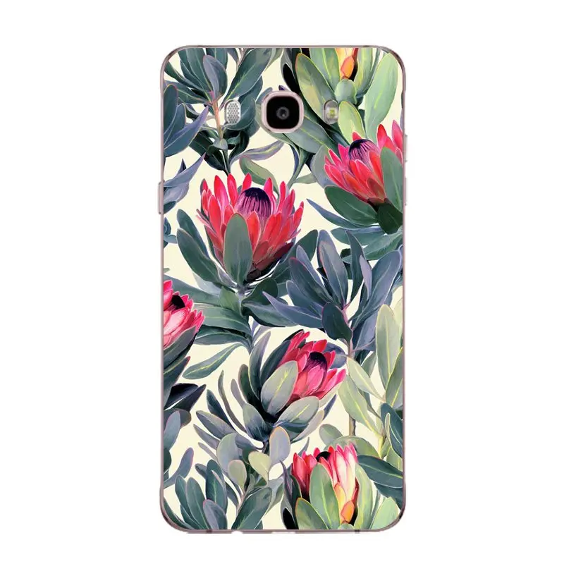 Мягкий прозрачный чехол из ТПУ с омаром для Samsung J3 J5 J7 S6 S7 S8 note8 A3 A5 C7 J2prime цветочный