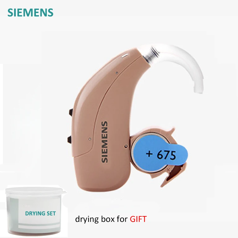 with dryer box 2019BEST!SIEMENS Fun SP 6 Channels Super Power Ear care Aids Digital BTE Aid Severe Hearing Loss Device Sound Amplifiers - Color: with dryer box