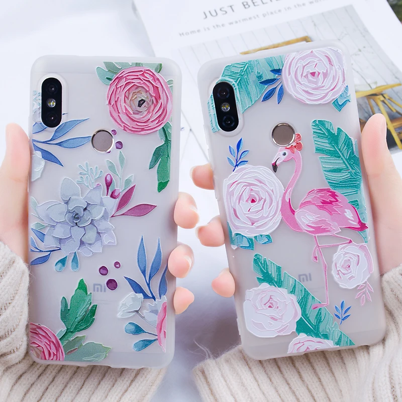 3D рельефные Чехлы для телефона Xiaomi Redmi Note 4 4X чехол 5 Pro 5A Plus S2 силиконовый mi 8 SE Red 6 Max
