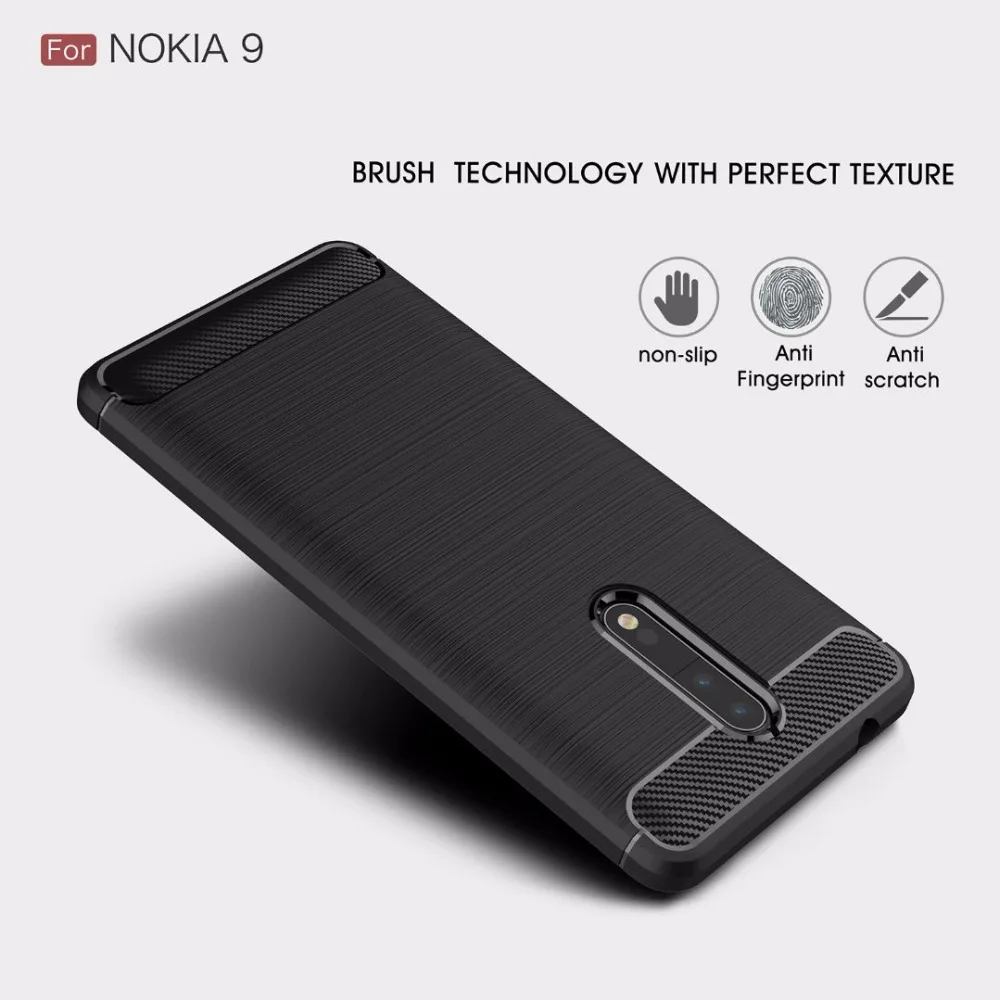 Полностью противоударный чехол для Nokia 9 8 5 3 дюйма защитный из углеродного