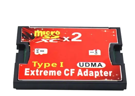 Адаптер с 2 портами для Micro SD TF на CF адаптер MicroSD HC к компактному флэш устройству