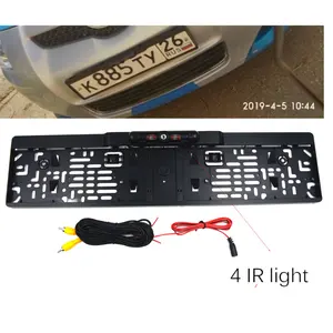 Новинка 2021, Автомобильная камера заднего вида с рамкой для номерного знака стандарта ЕС, водонепроницаемая камера заднего вида с ИК ночным видением для парковочного монитора, gps