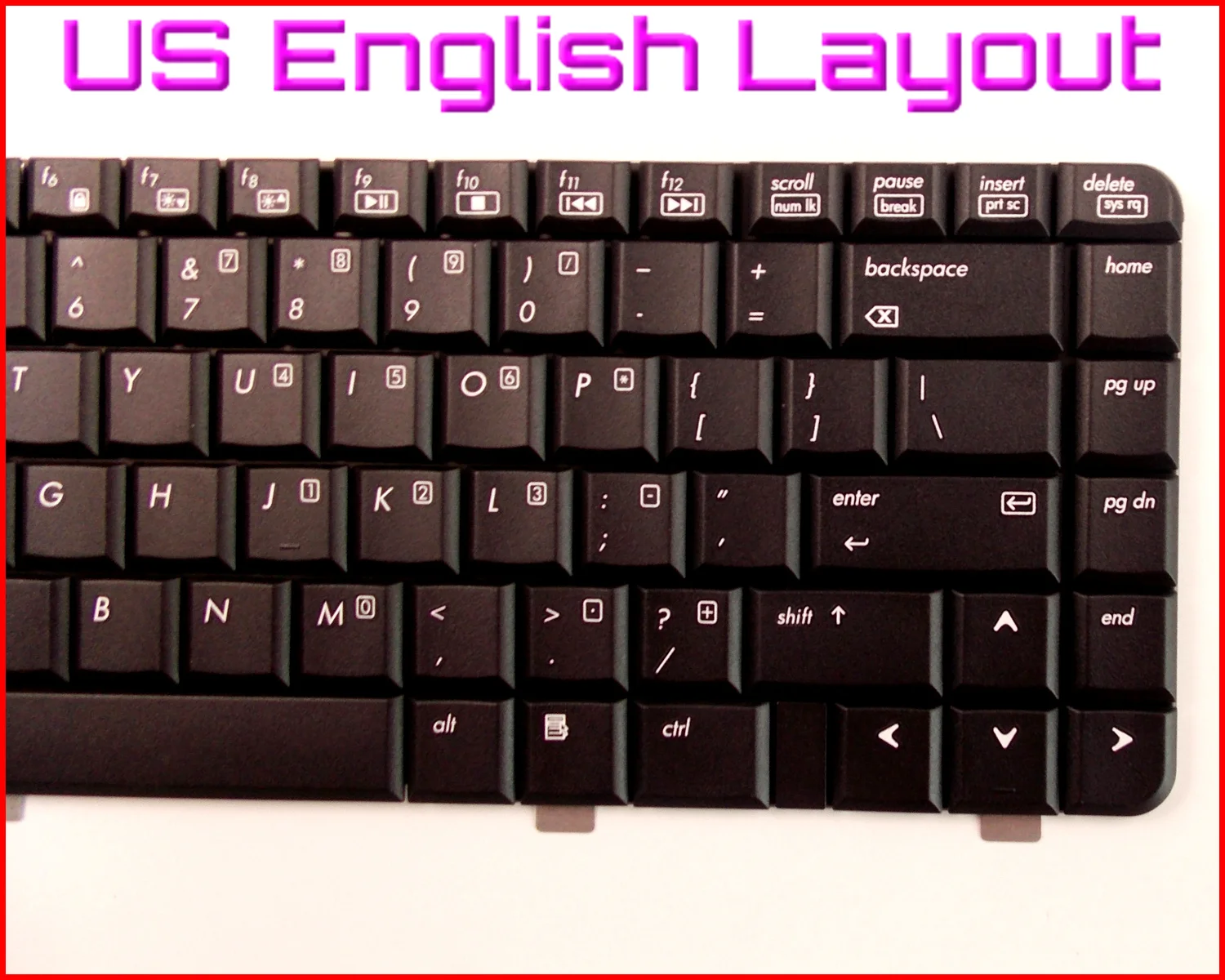 

New Keyboard US English Version for HP/Compaq 540 541 550 6520 6520S 6720 6720S V061126AS1 455264-001 456624-001 Laptop