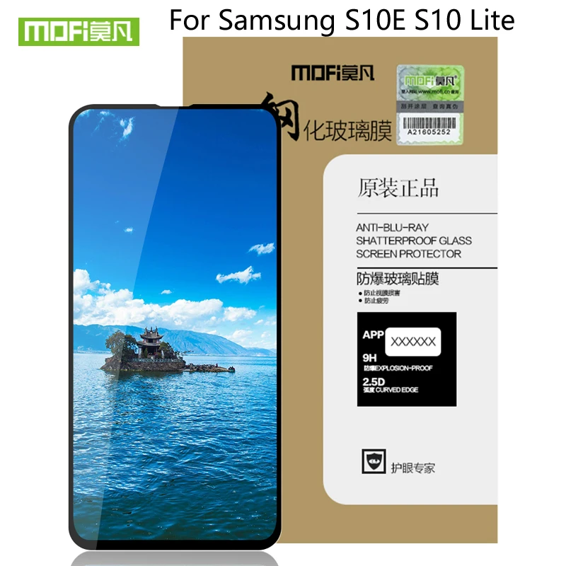 

Mofi For Samsung Galaxy S10E Tempered Glass Full Cover Screen Protector For Galaxy s10 lite Glass Tempered Protective Flim