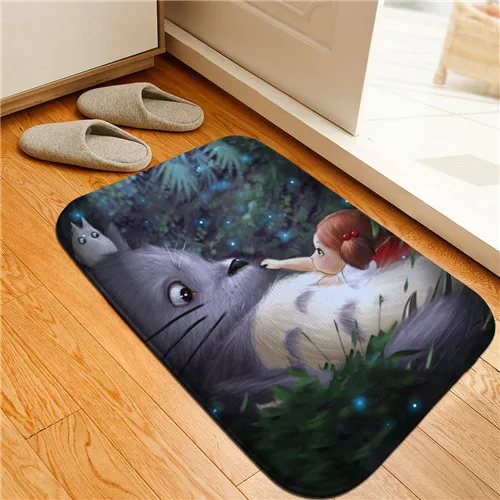 Style 19 Аниме Мой сосед Тоторо студия Ghibli пол коврик дверной проем нескользящий ковер кровать гостиная домашняя кухня напольный околодверный коврик - Цвет: Style 19