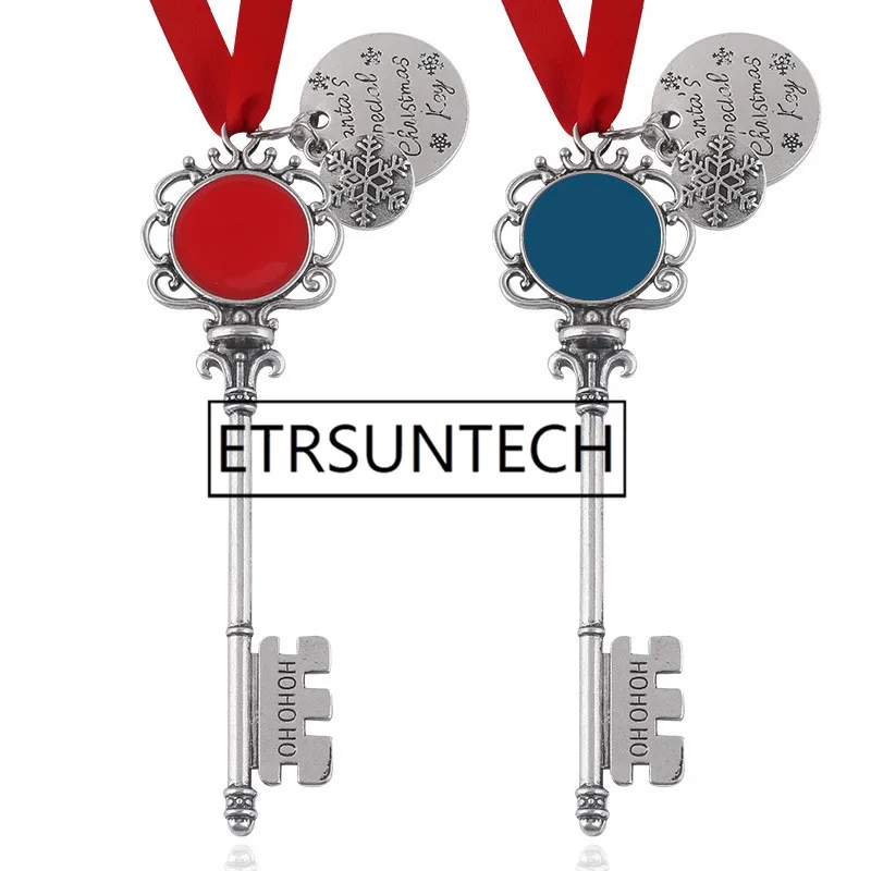 120 шт. монограмма Санта-Клауса Волшебные ключи для рождественской палочки