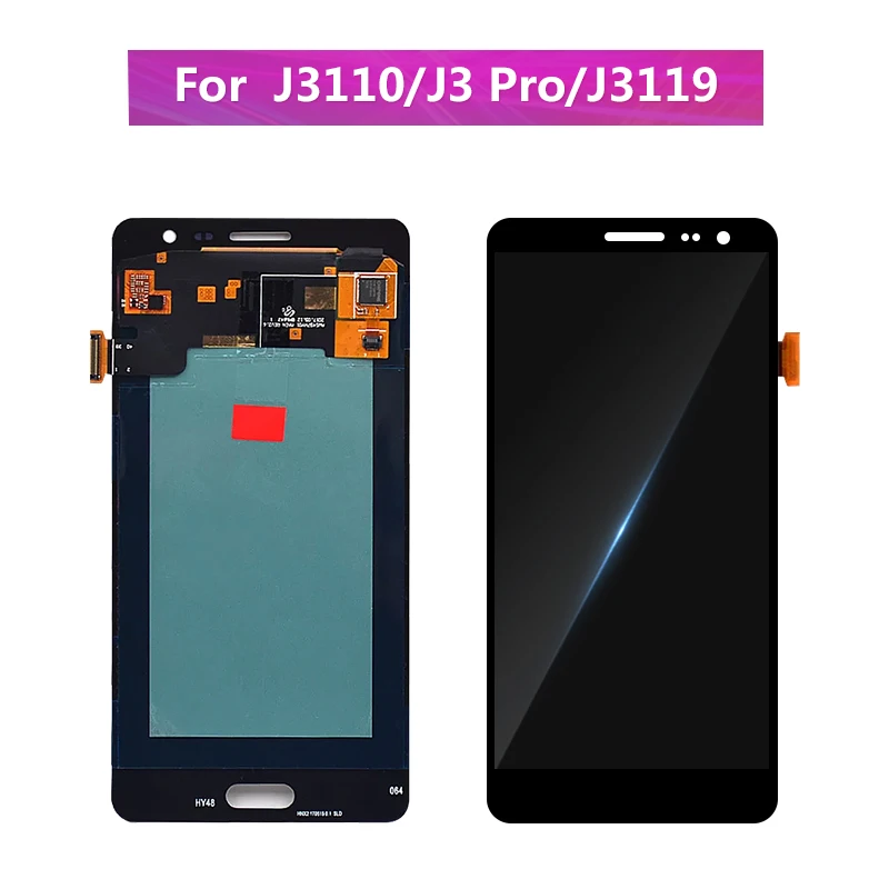Супер AMOLED для samsung Galaxy J3110 J3 Pro ЖК-дисплей сенсорный экран дигитайзер Запасные