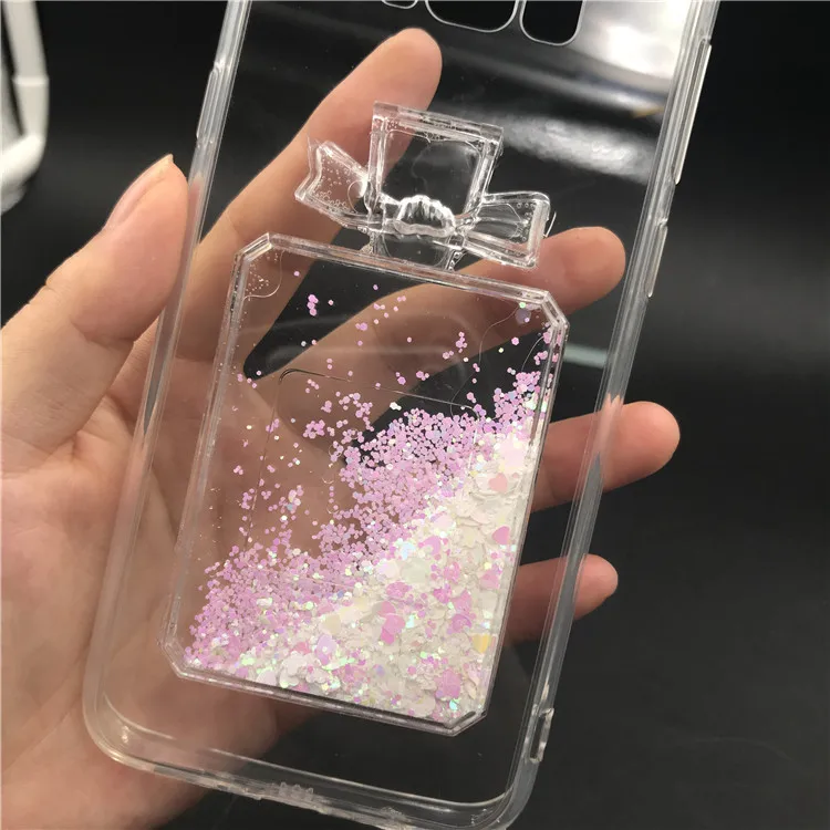 Горячий мягкий песок блеск Капа кейс для huawei P20 Lite Pro P10 P8 P9 2017 жидкий бутылки Чехол