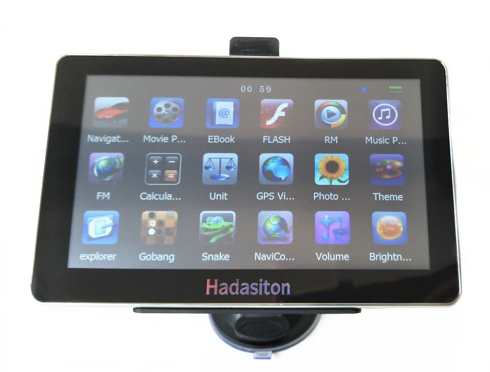 7 дюймов спутниковой навигации автомобиля GPS 256 м/8 ГБ с Bluetooth AV в + Беспроводной