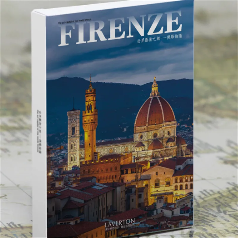Florence 60 шт./кор. пейзаж кулон HD открытки Сообщение канцелярские подарки на день рождения украшение поздравительных открыток памятная Почтовая открытка - Цвет: Florence