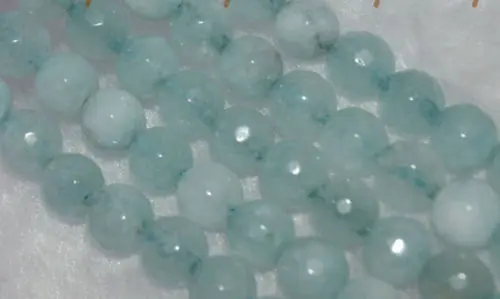 Серовато-Голубые 6 мм Грановитая Бразилии Аквамарин Самоцветы Круглый Loose Бусы