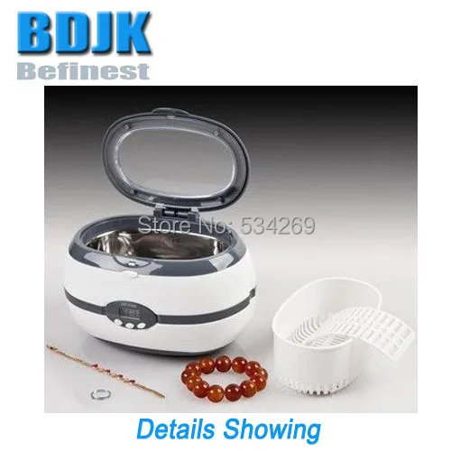 Пластиковый Ультразвуковой очиститель 600 мл с внутренней поверхностью SS