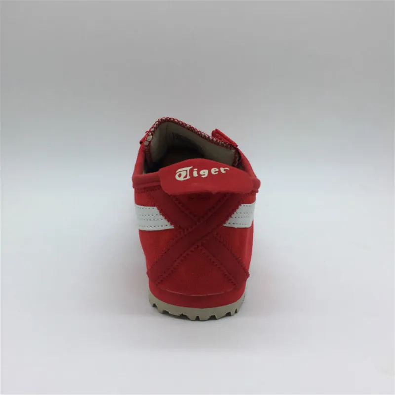 ONITSUKA TIGER Для мужчин Женская полотняная обувь одноцветное Цвет красный и белый