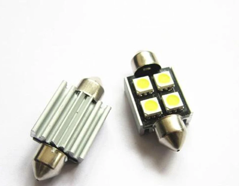 5 шт. холодный белый CANBUS безотказный 36 мм 39 41 5050 C5W Festoon 4SMD DE3423 6418 12v Лампочка для