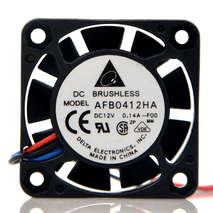 Delta AFB0412HA DC 12V 0.14A 4CM 4010 40x40x10MM Два Шарикоподшипника серверный шасси источник