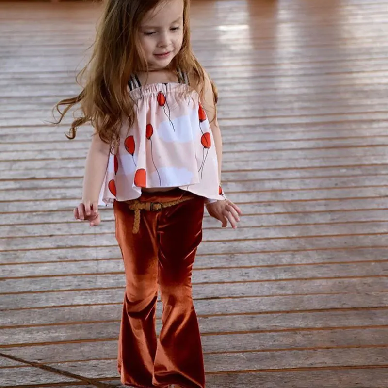 Children Spring Leggings Newborn Toddler Baby Girl Bell Bottom Pants Flare Trousers Kids Clothing BARKID77 | Детская одежда и