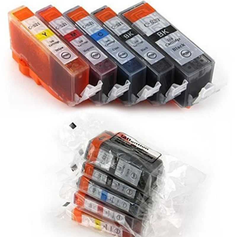 Чернильный картридж CLI 521 PGI 520 совместимый для Canon MP540 MP550 MP560 MP620 MP630 MP640 MP980 MP990 MX860