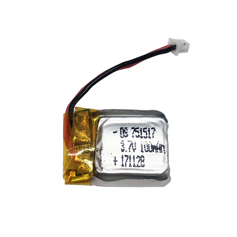 3,7 V 100 mAh для Cheerson CX10 CX-10 CX-10A RC Квадрокоптер запасные части 3,7 V 100 mAh Lipo батарея вертолет - Цвет: Белый