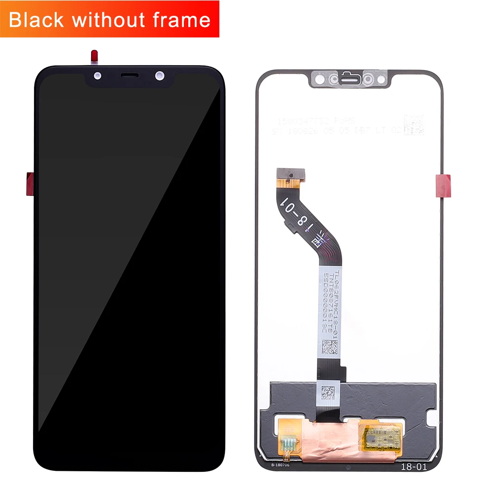 100% оригинал + рамка для 6 18 &quotXiaomi poco F1 ЖК-дисплей кодирующий преобразователь