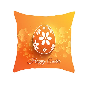 45*45 см Хлопок Кролик Happy Easter украшения для дома подушки Кролик яйца наволочки для подушки пасхальный декор wielkano - Цвет: 13
