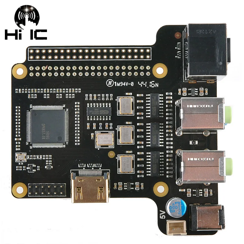 X6000 7 1 CH Плата расширения ES9023 Hi Fi Home Театр канала для Raspberry Pi Модель B +/2 B/3